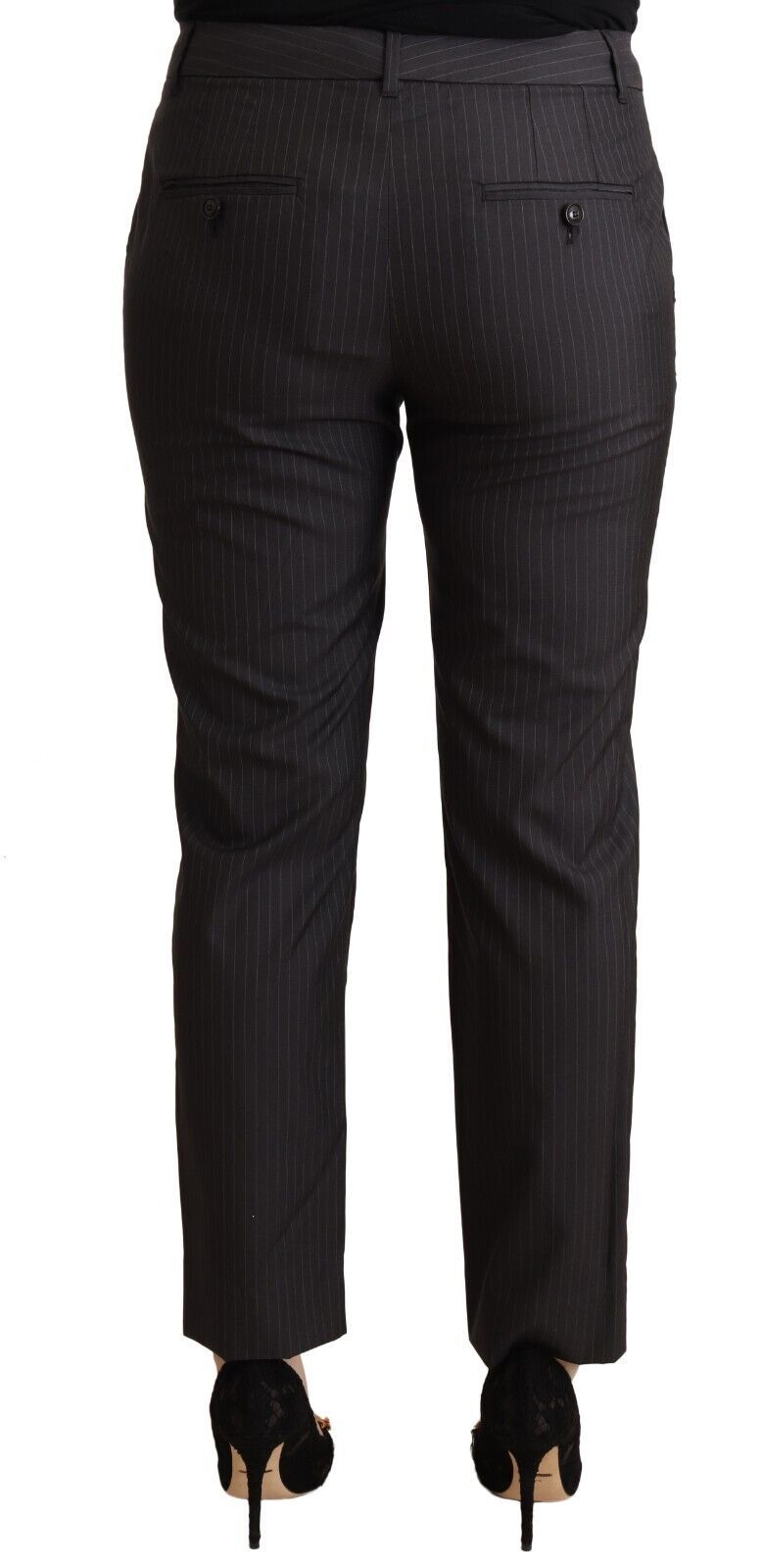 Elegant Tailored Virgin Wool and Silk Pants