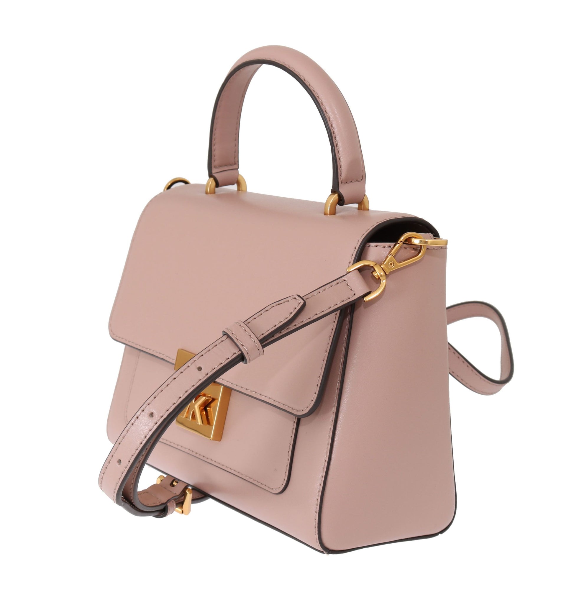 Elegante rosa Leder Mindy Schultertasche