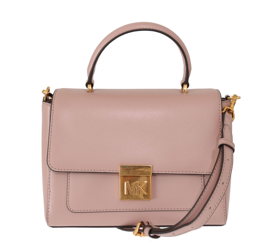 Elegante rosa Leder Mindy Schultertasche