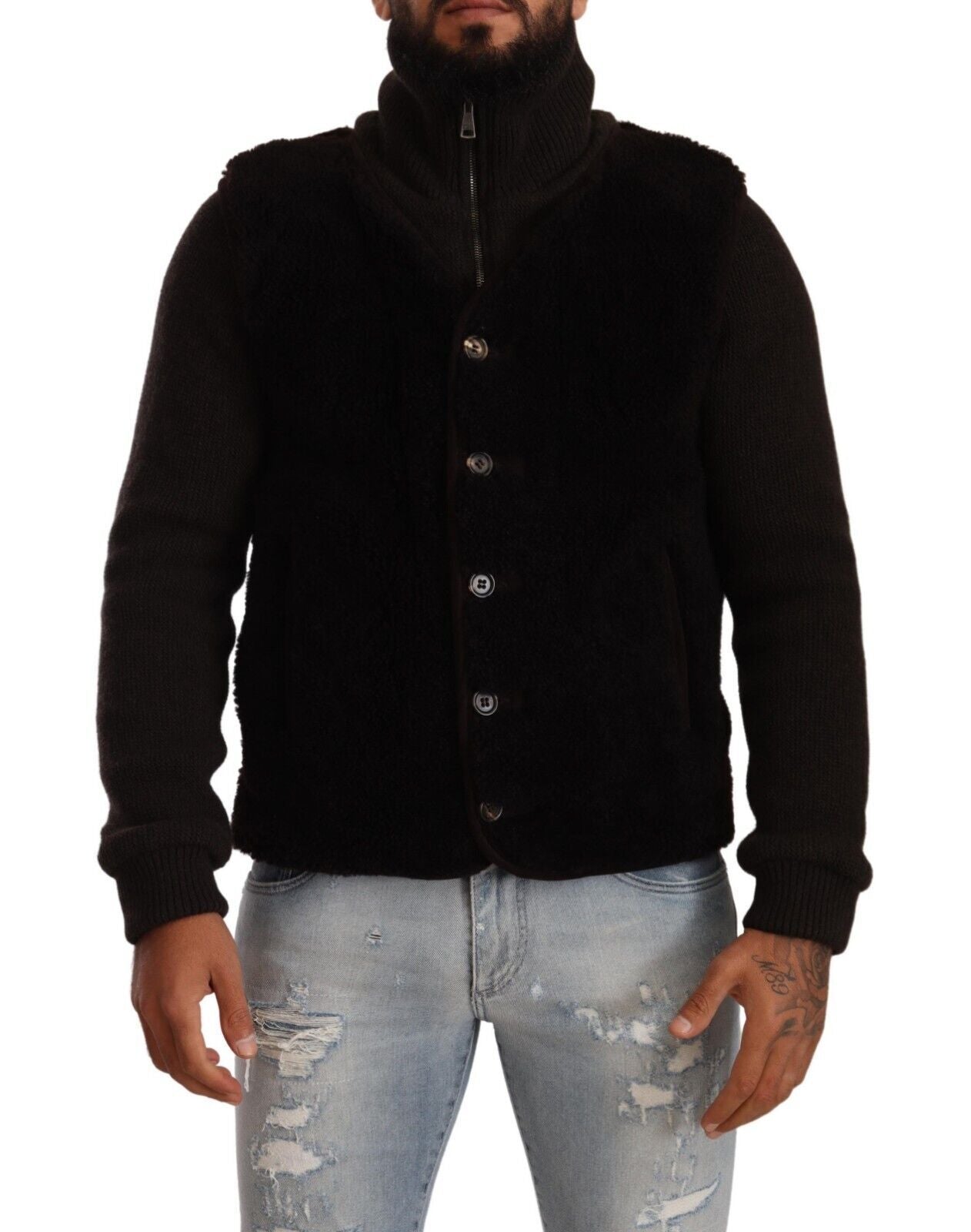 Elegante Bomberjacke aus Leder