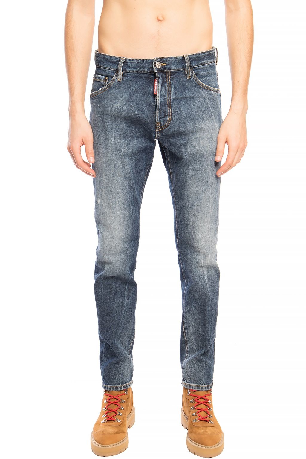 Marineblaue Distressed-Jeans „Cool Guy Jean“