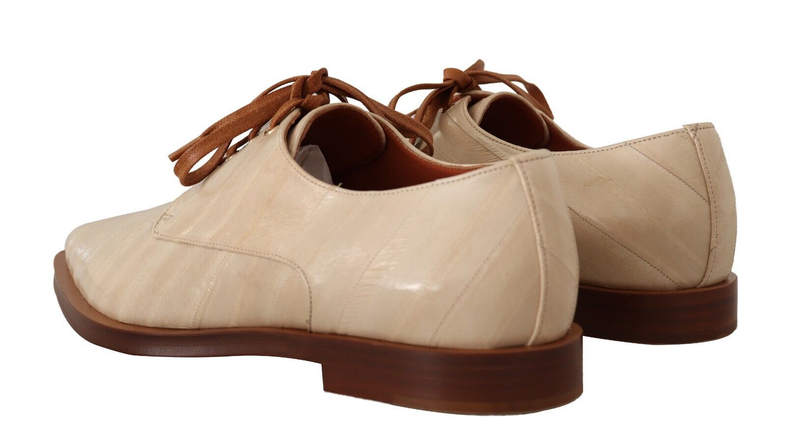 Elegante, beigefarbene Ballerinas aus Aalleder