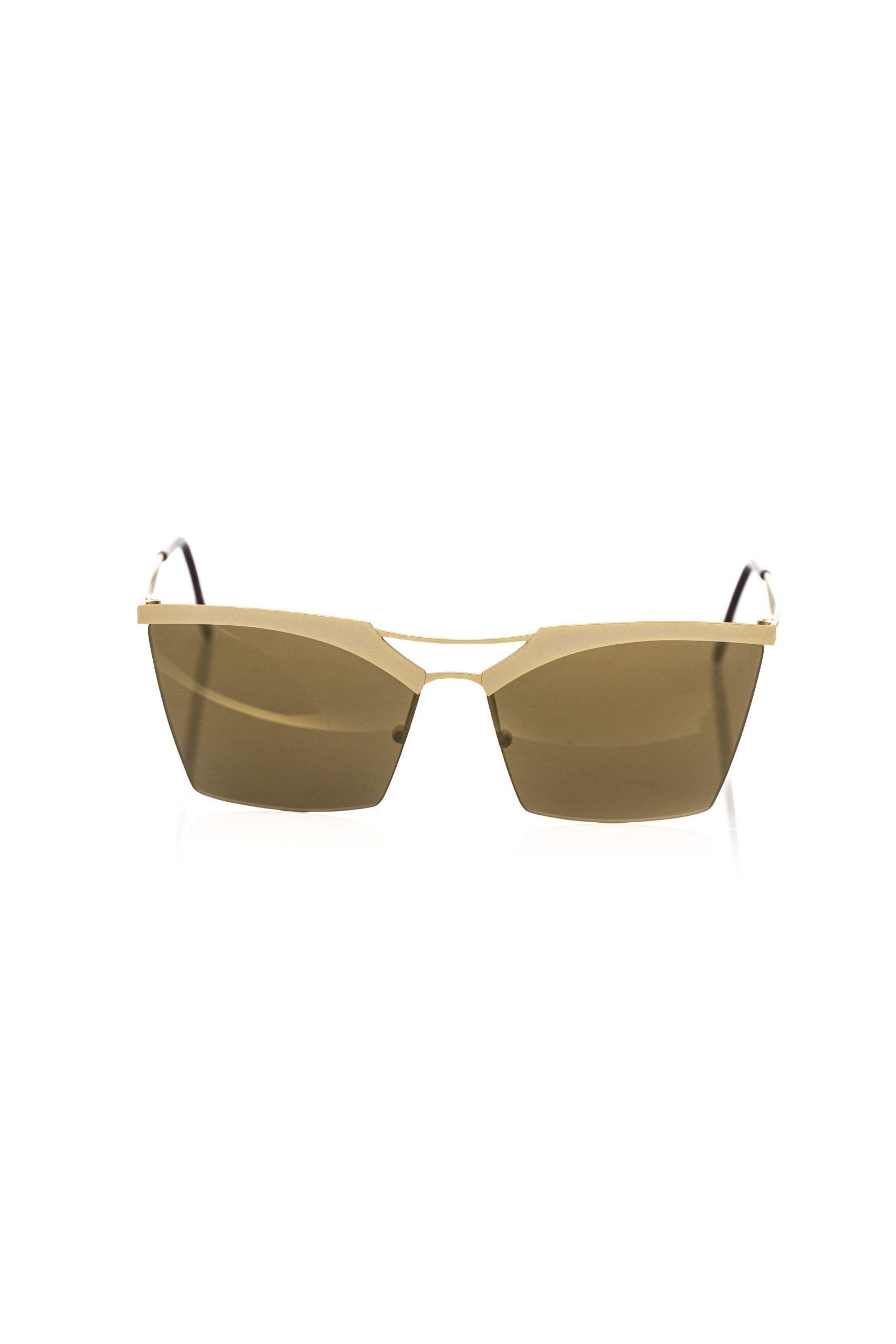 Goldmetallic Damen Sonnenbrille