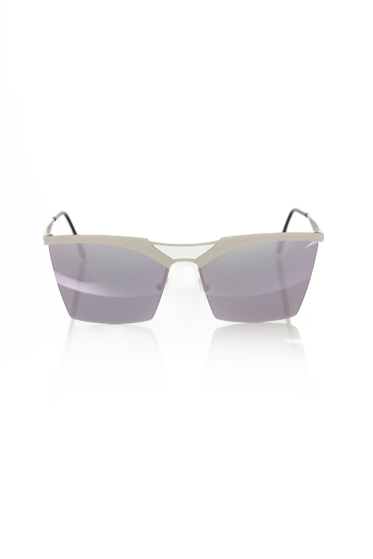 Silbermetallic Damen-Sonnenbrille