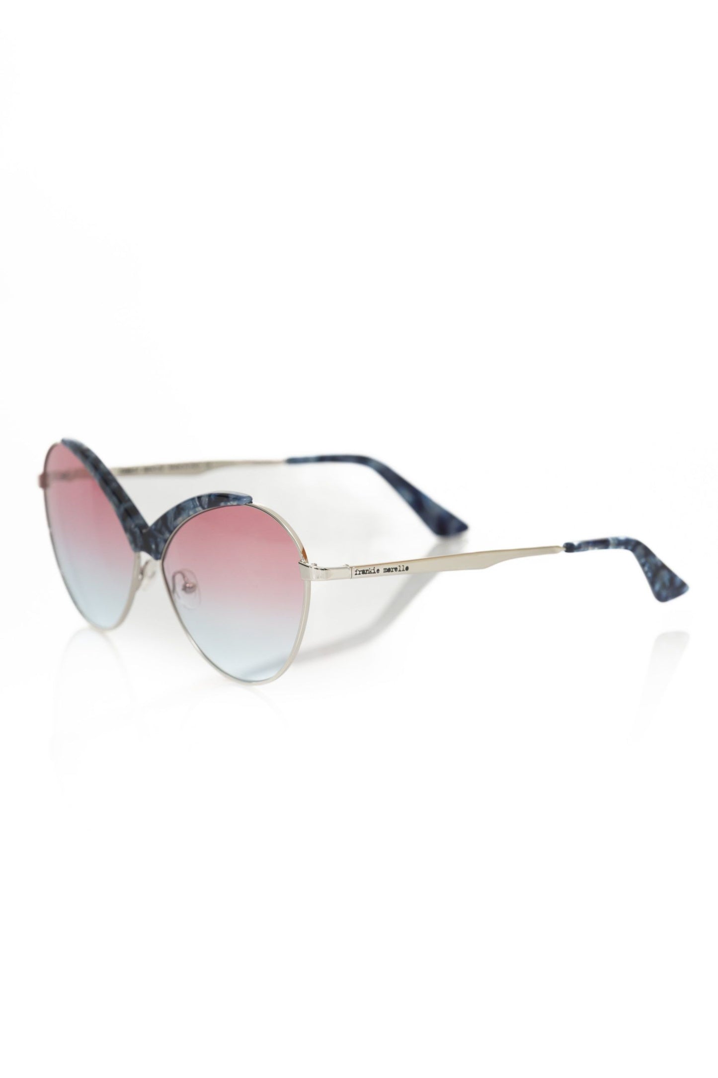 Blaue Metallic-Sonnenbrille für Damen