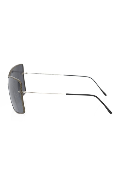 Schwarze Metallic-Sonnenbrille für Damen