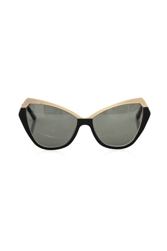 Schwarze Acetat-Sonnenbrille für Damen