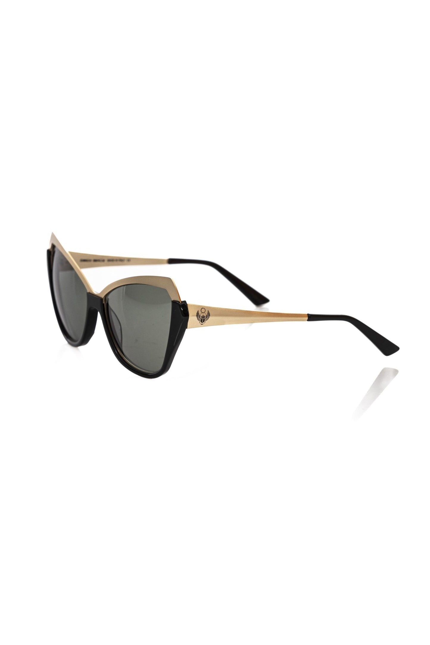 Schwarze Acetat-Sonnenbrille für Damen