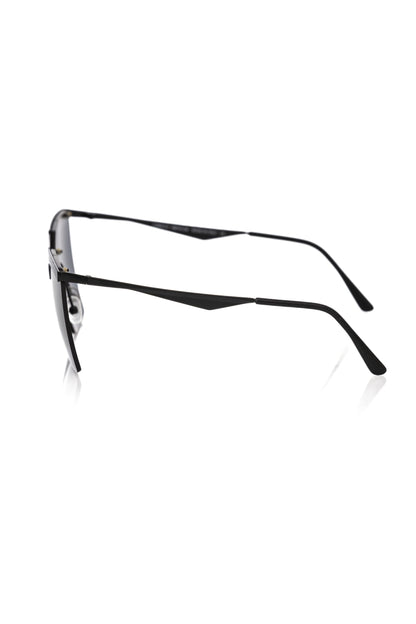 Schwarze Metallic-Sonnenbrille für Damen