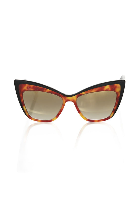 Braune Acetat-Sonnenbrille für Damen