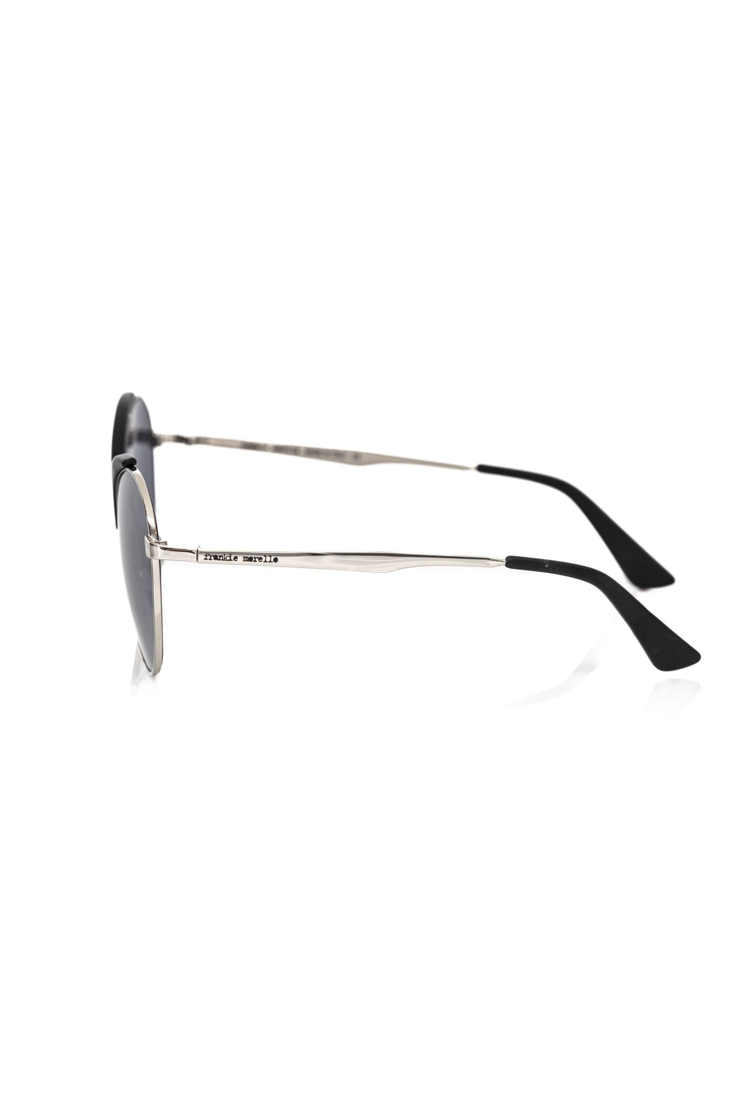 Schwarze Metallic-Sonnenbrille für Damen