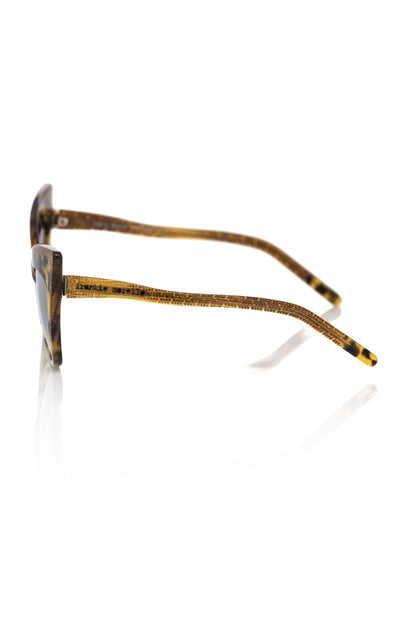 Braune Acetat-Sonnenbrille für Damen