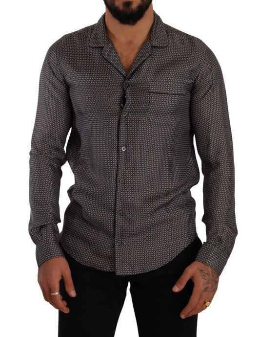 Elegantes Button-Down-Hemd aus Seide