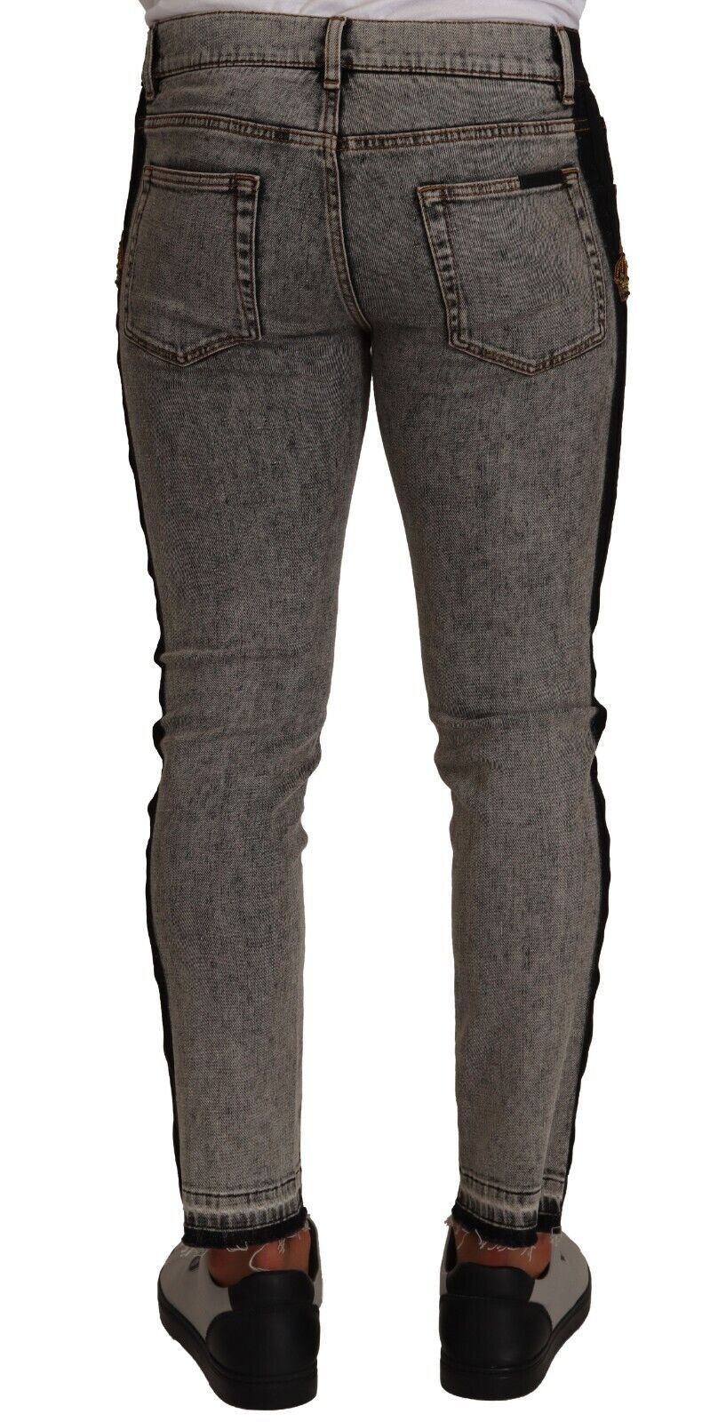 Schicke Skinny Jeans mit verzierter Krone