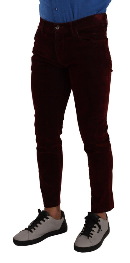 Bordeaux Slim Fit Skinny Jeans