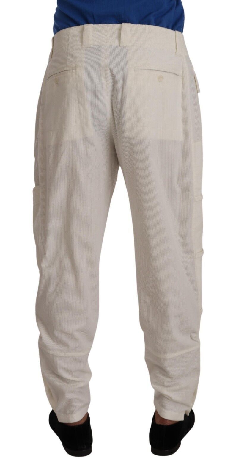 Elegante Off-White Cargohose - Regular Fit