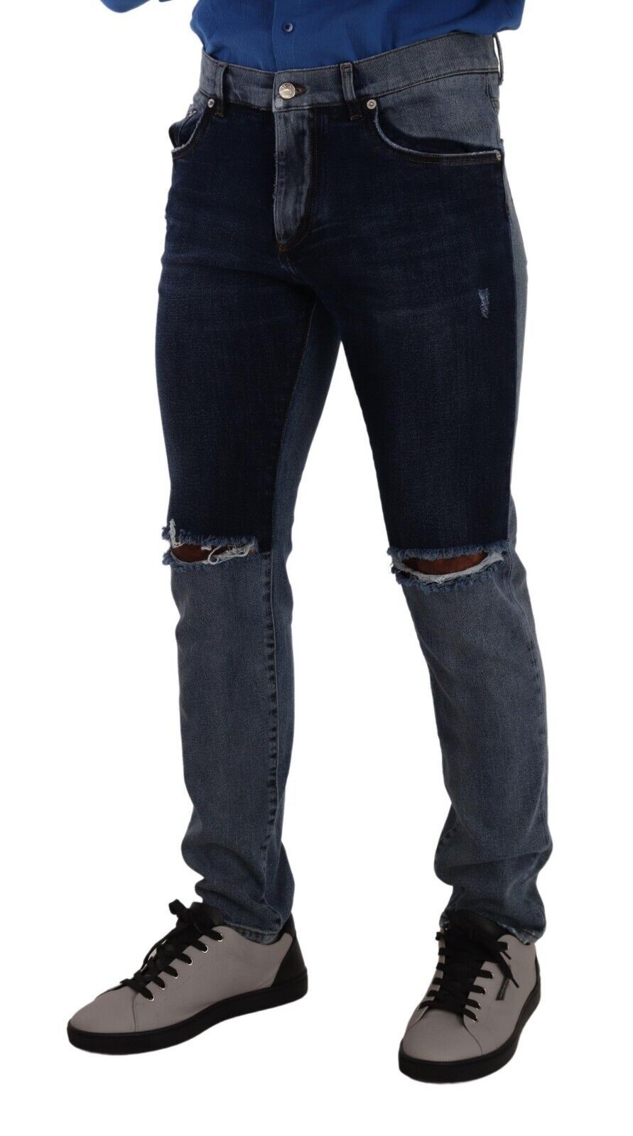 Chic Slim Fit Tattered Denim