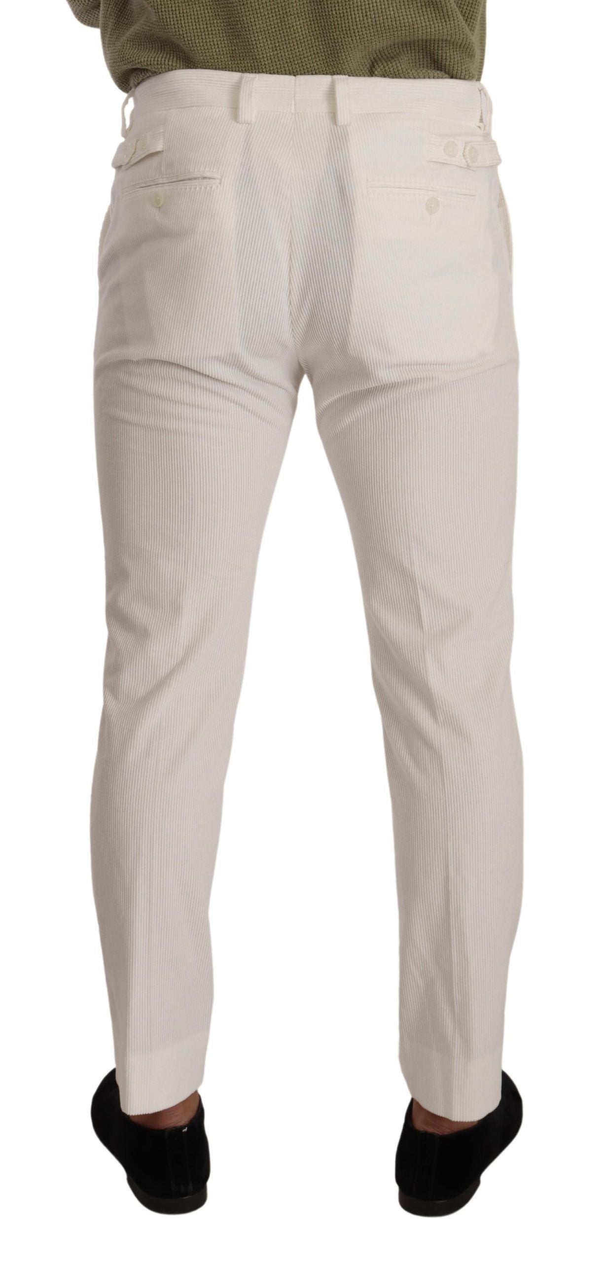 Elegante Slim Fit-Hose aus Baumwolle