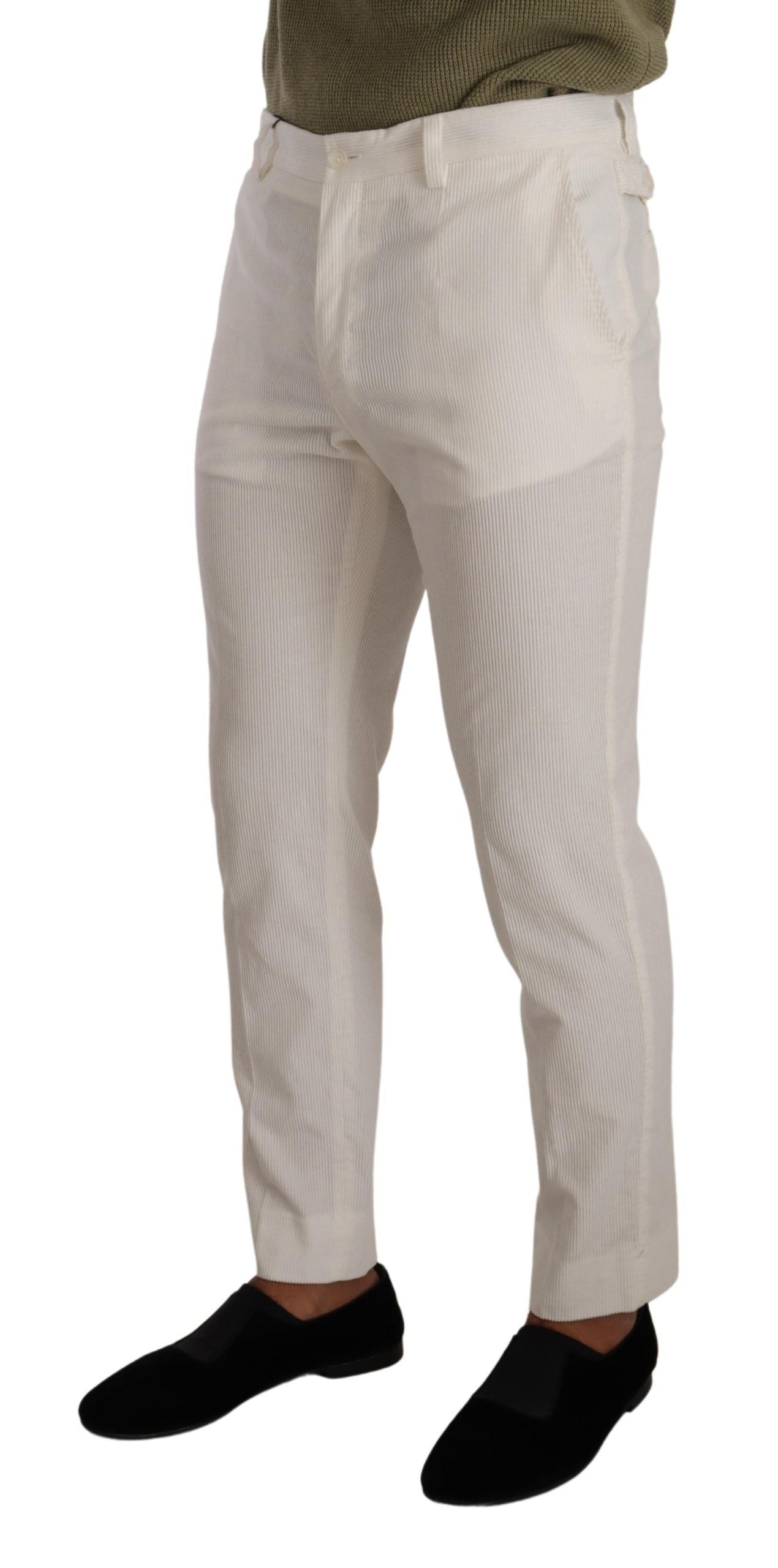 Elegante Slim Fit-Hose aus Baumwolle