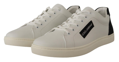 Elegante weiße Low Top Sneakers aus Leder