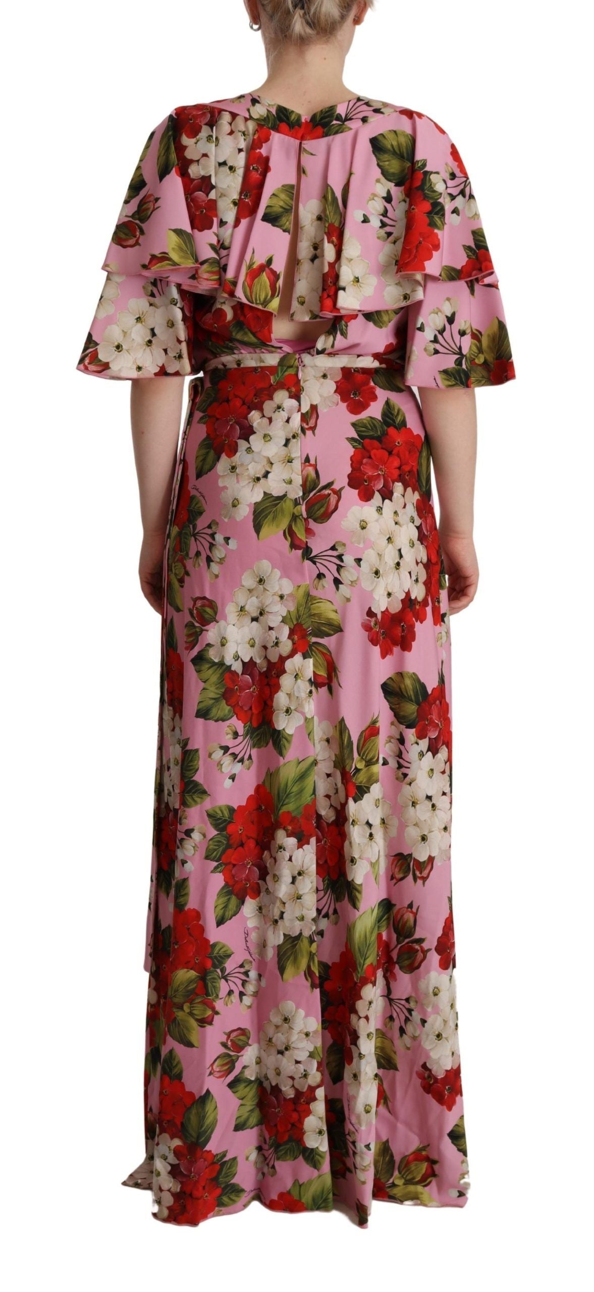 Bezauberndes Maxikleid aus Seide mit Blumenmuster