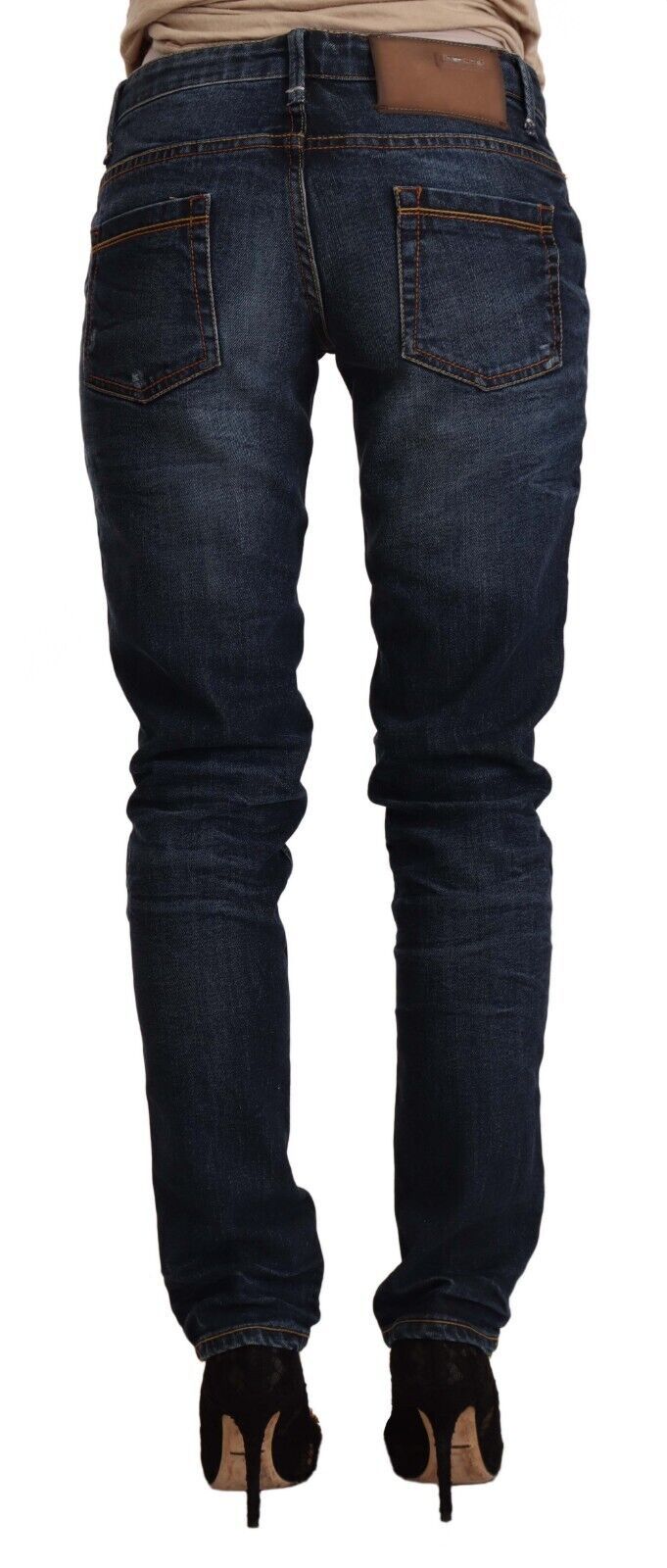 Schicker Slim Fit Skinny-Jeansstoff mit niedriger Taille