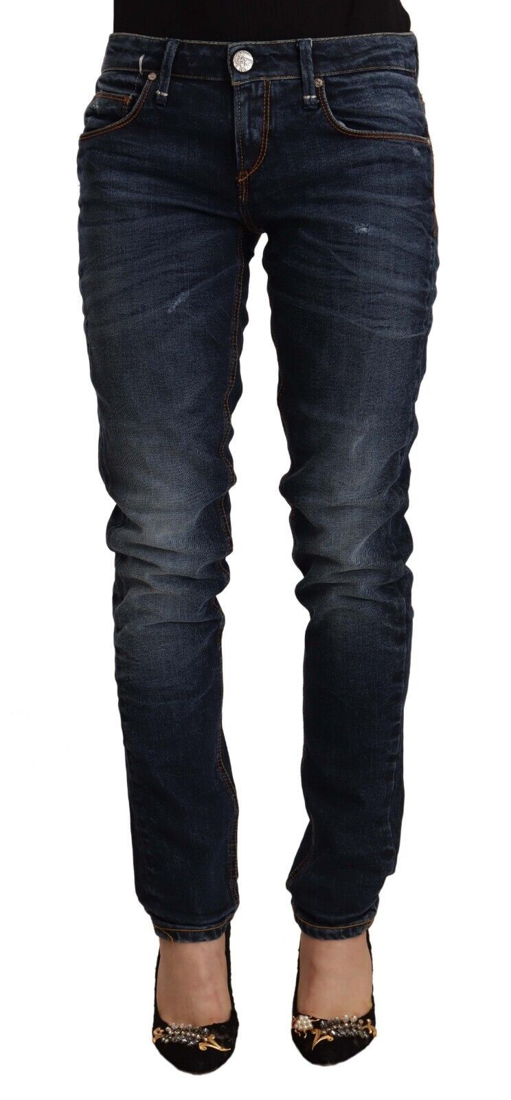 Schicker Slim Fit Denim in Blau