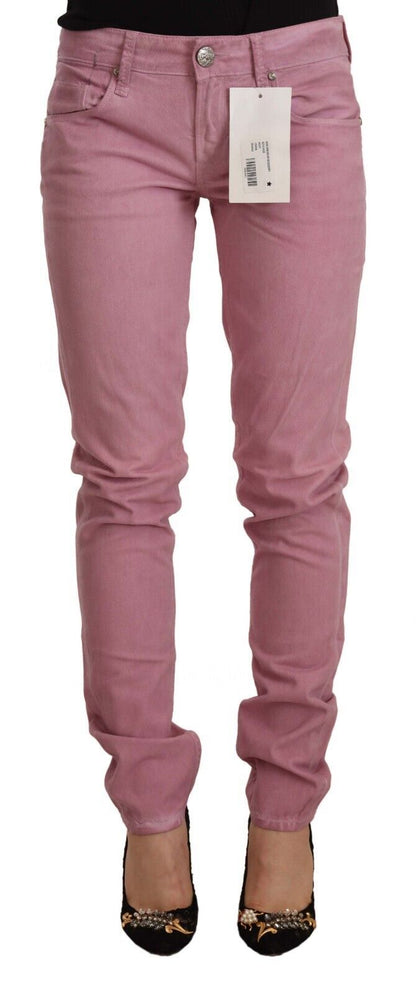 Elegante rosa Slim Fit Jeans