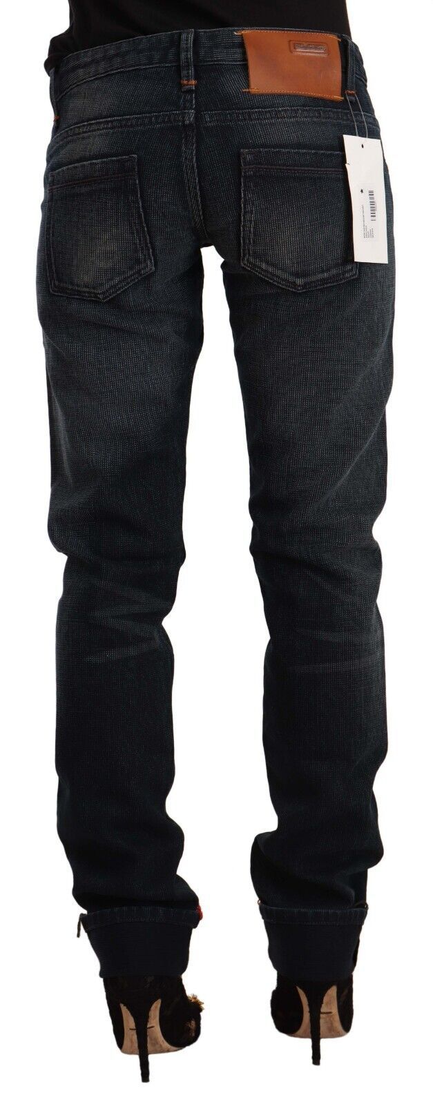 Schicke, verwaschene Röhrenjeans in Schwarz