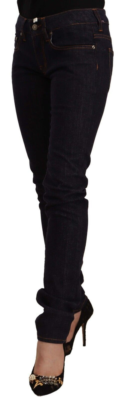 Chic Black Slim Fit Designer Jeans