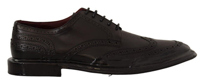 Elegante Derby Oxford Wingtips aus Kalbsleder