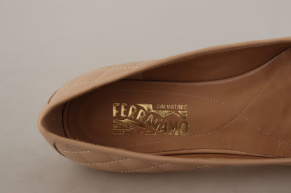 Elegante Flats aus gestepptem Leder – schickes zweifarbiges Design