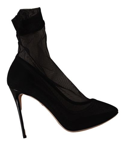 Elegante Stretch Sock Boot Pumps