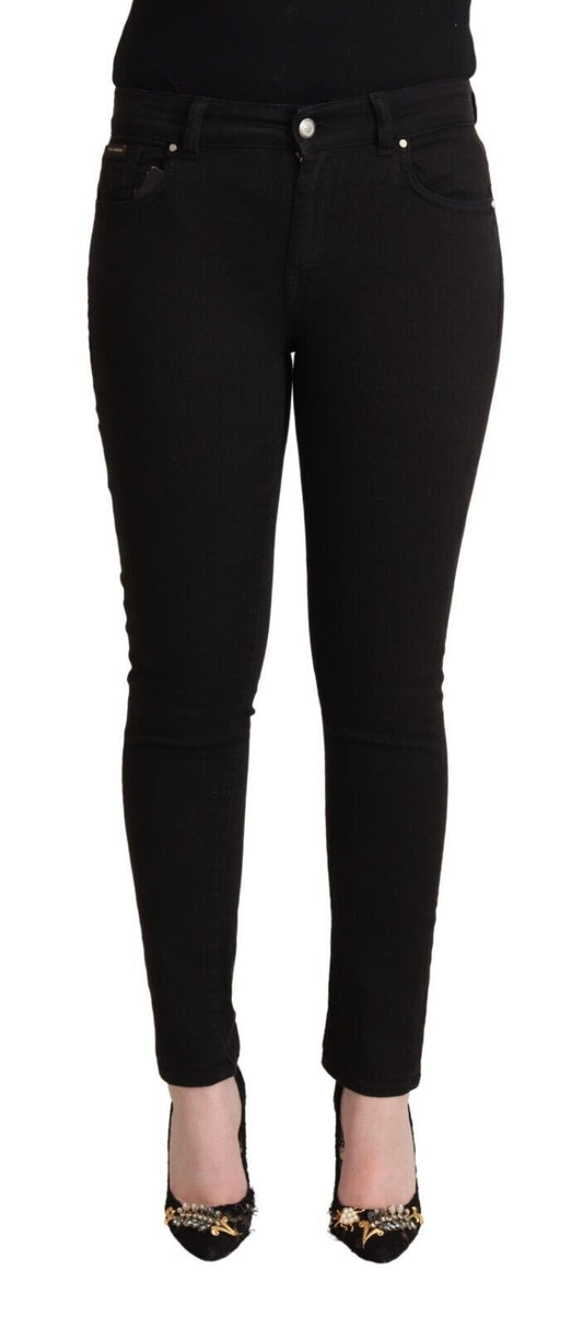 Chic Slim Fit Black Denim Jeans