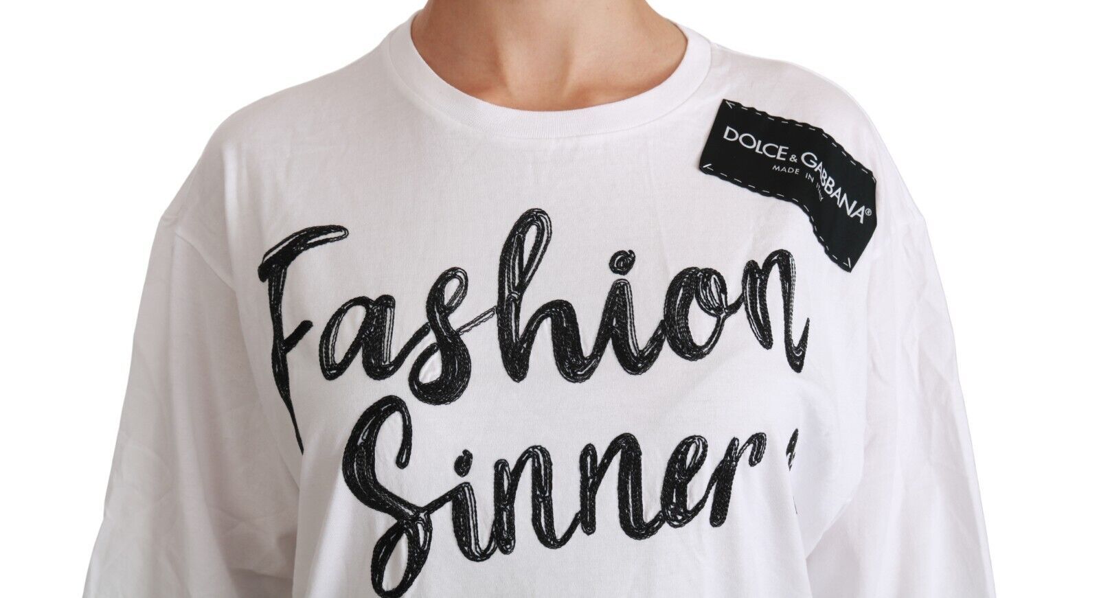 Schickes, übergroßes T-Shirt „Sinners“ von DG Fashion