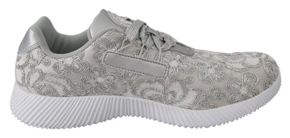 Silberne „Gleam Runner Joice“-Sneaker