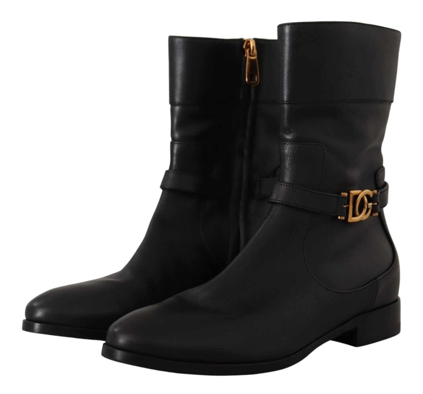 Elegante Biker Boots aus Leder