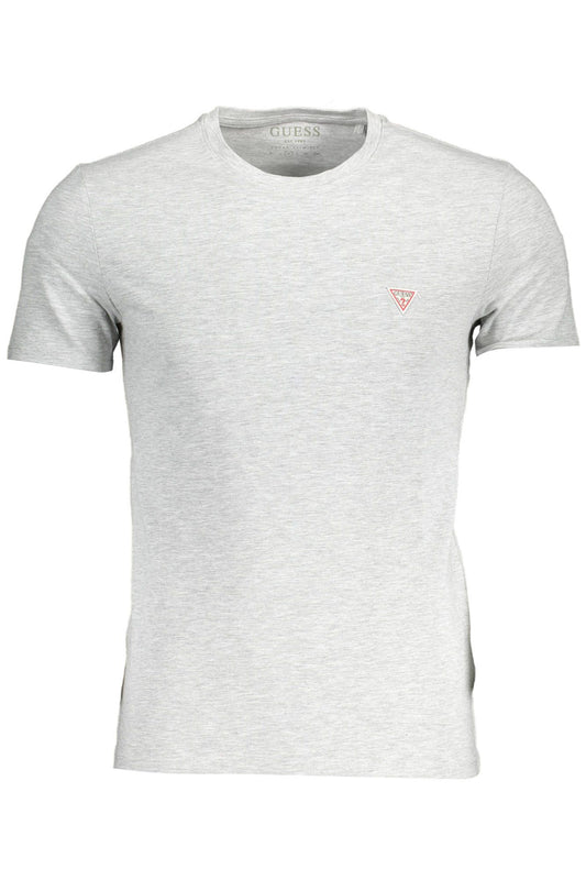 Gray Cotton Men T-Shirt