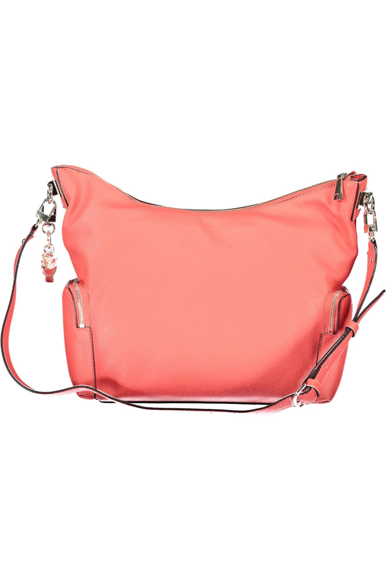 Pink Polyethylene Women Handbag