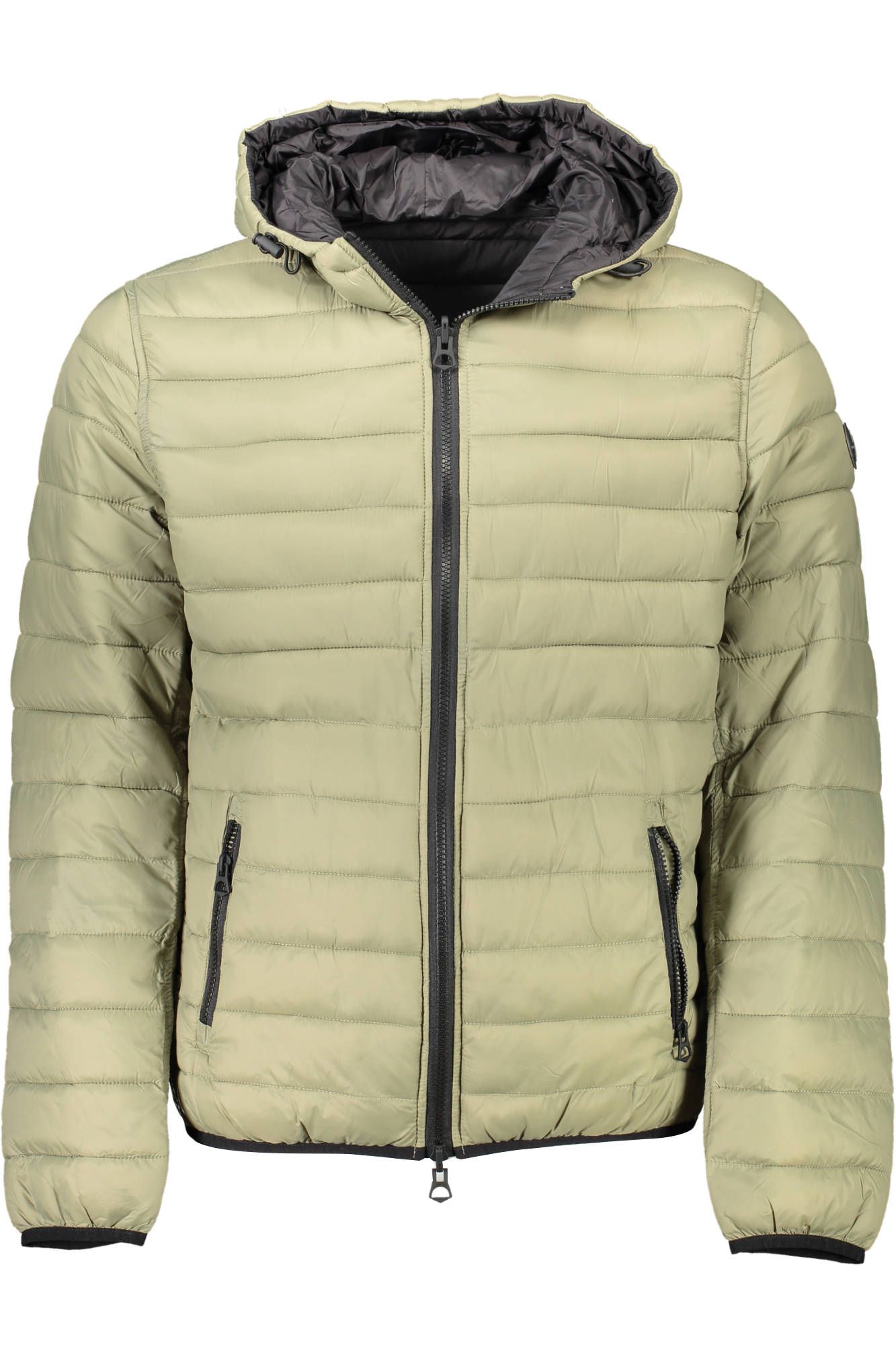 Green Nylon Men Jacket