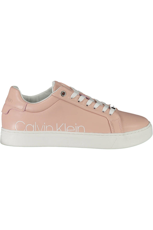 Rosa Leder Damen Sneaker