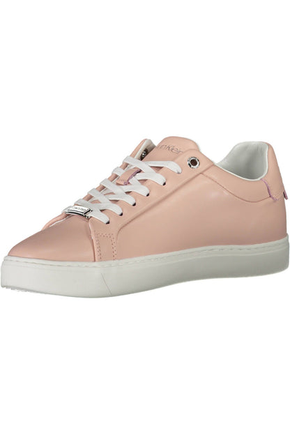 Rosa Leder Damen Sneaker