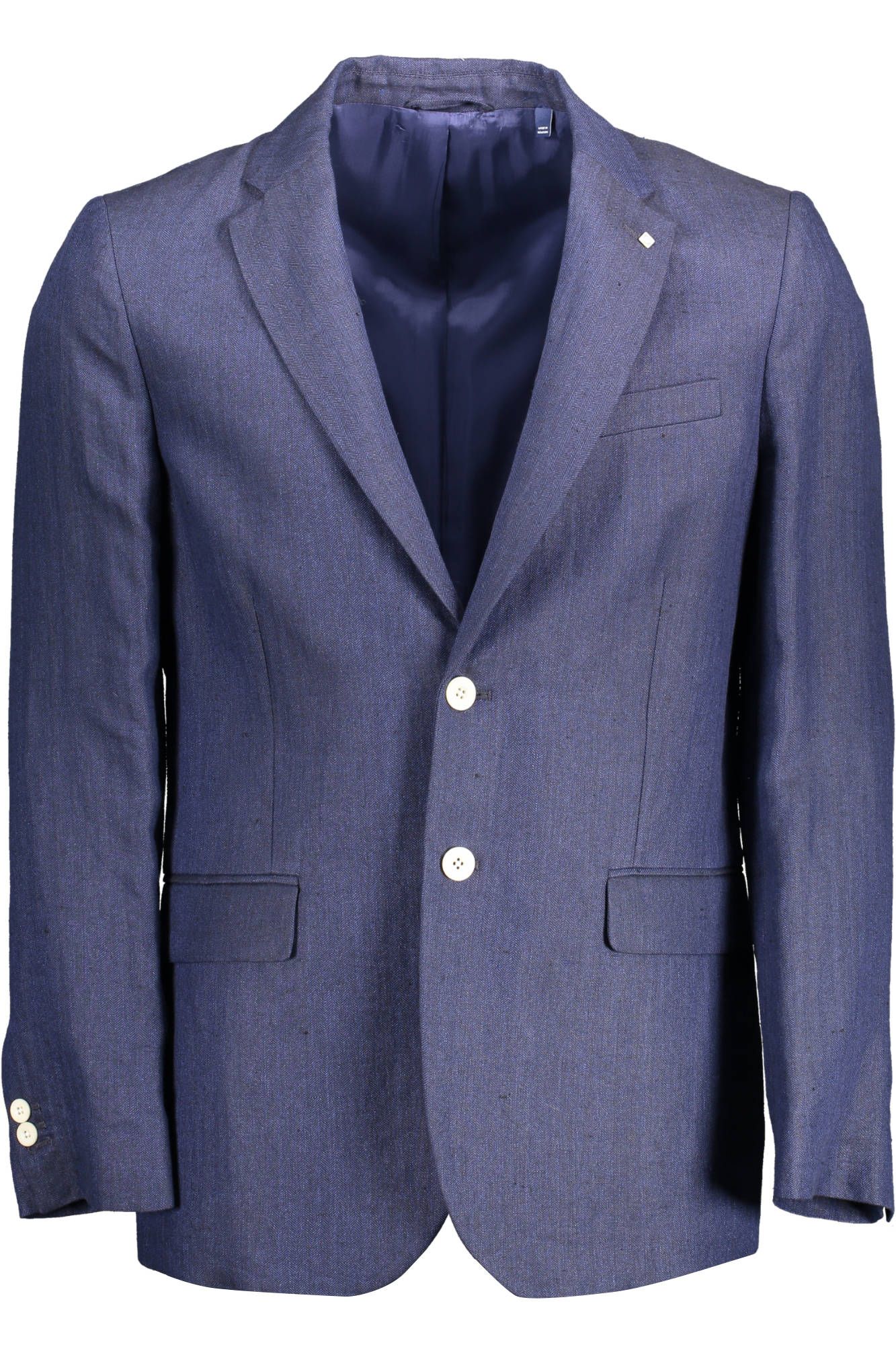 Blue Linen Men Jacket