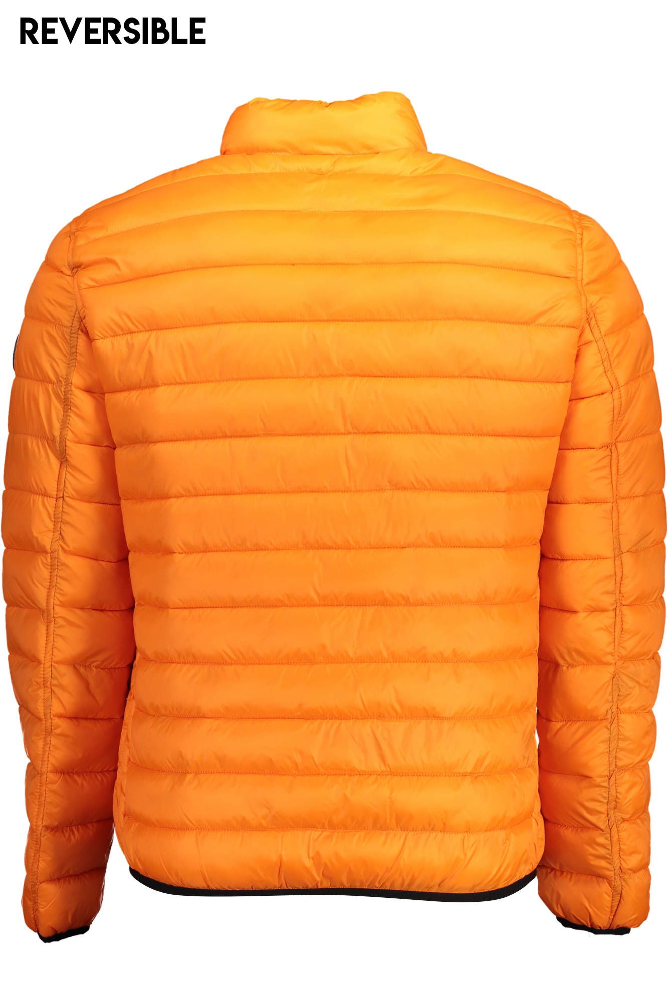 Orange Nylon Men Jacket