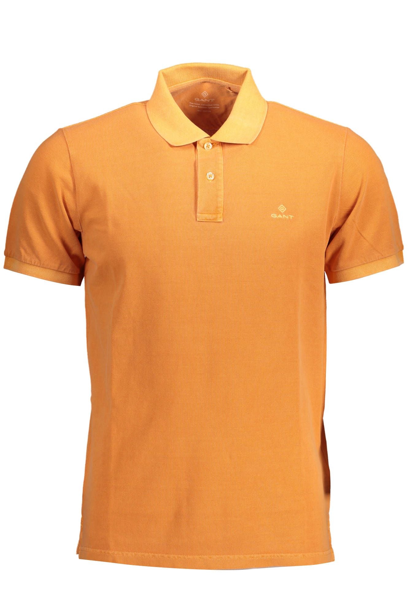 Oranges Poloshirt aus Baumwolle für Herren