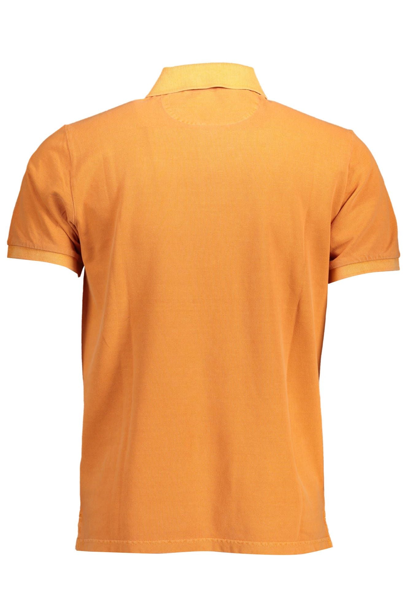 Oranges Poloshirt aus Baumwolle für Herren