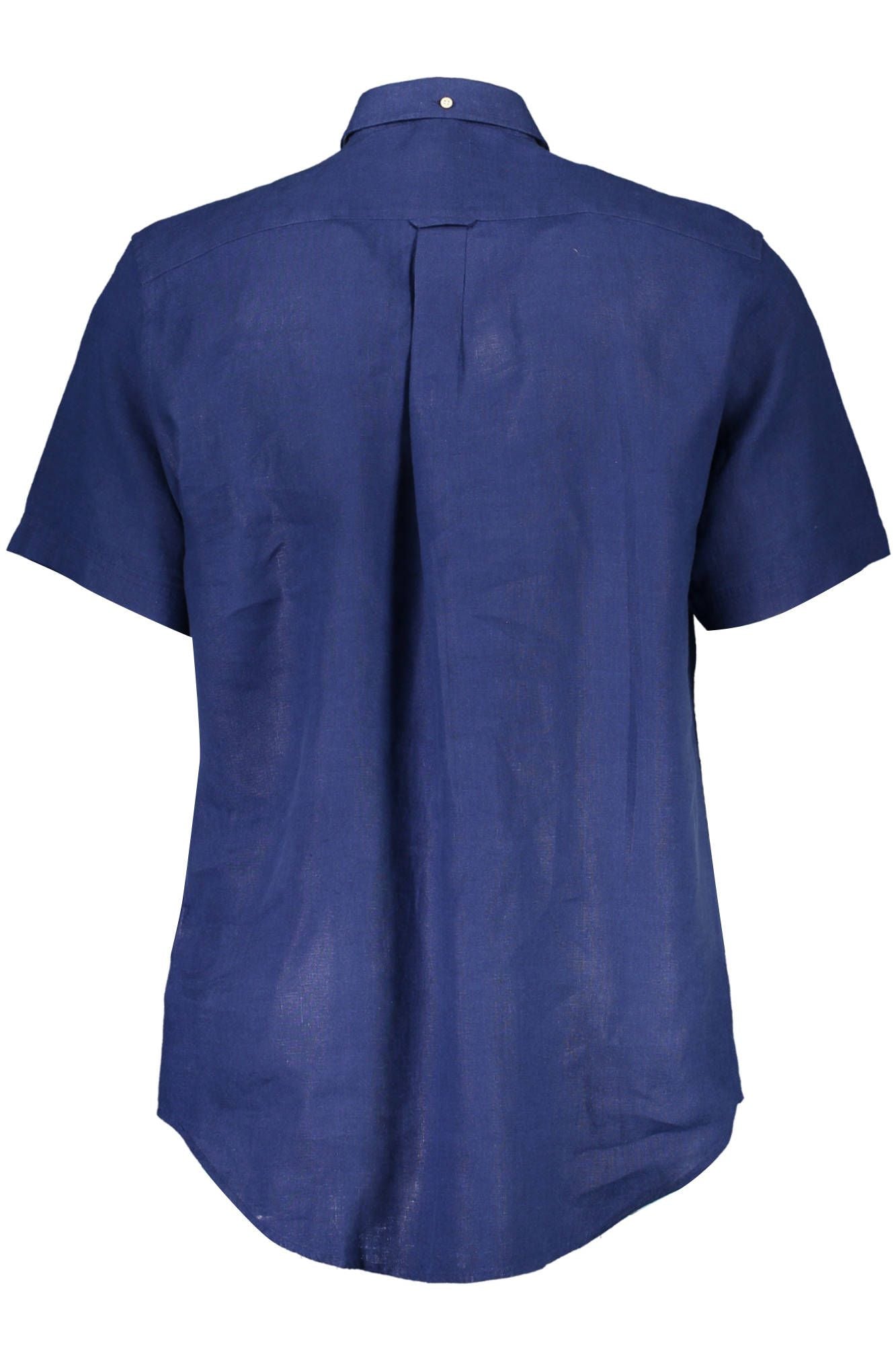 Elegantes blaues Button-Down-Hemd aus Leinen