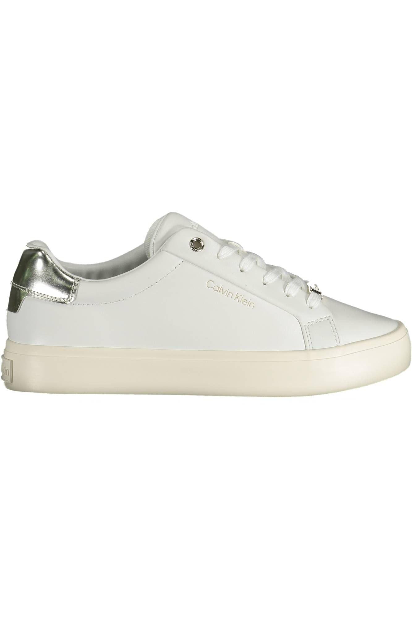 Weiße Leder Damen Sneaker