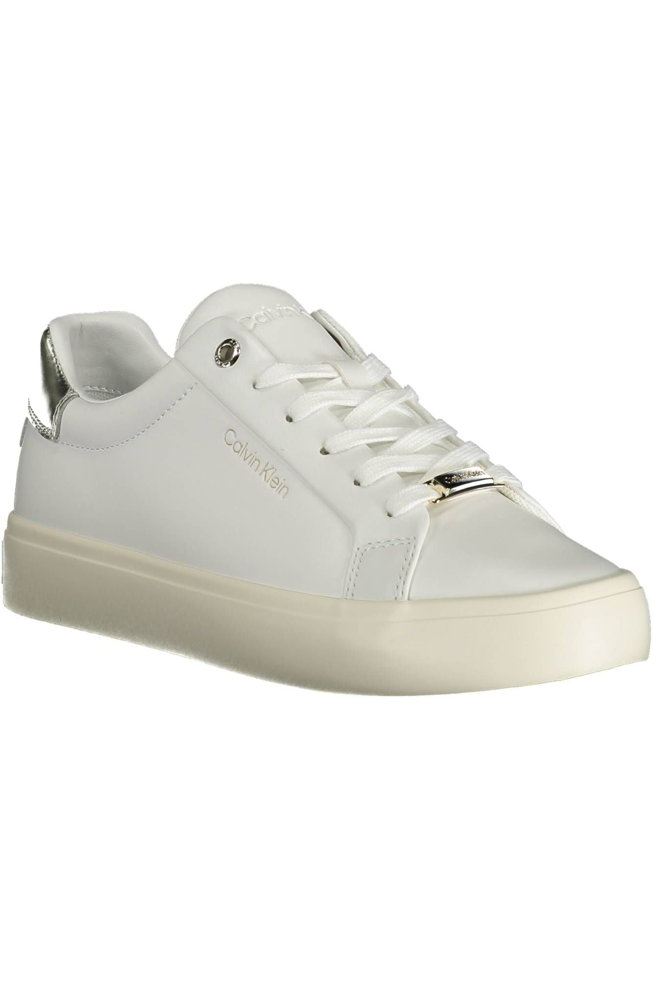 Weiße Leder Damen Sneaker