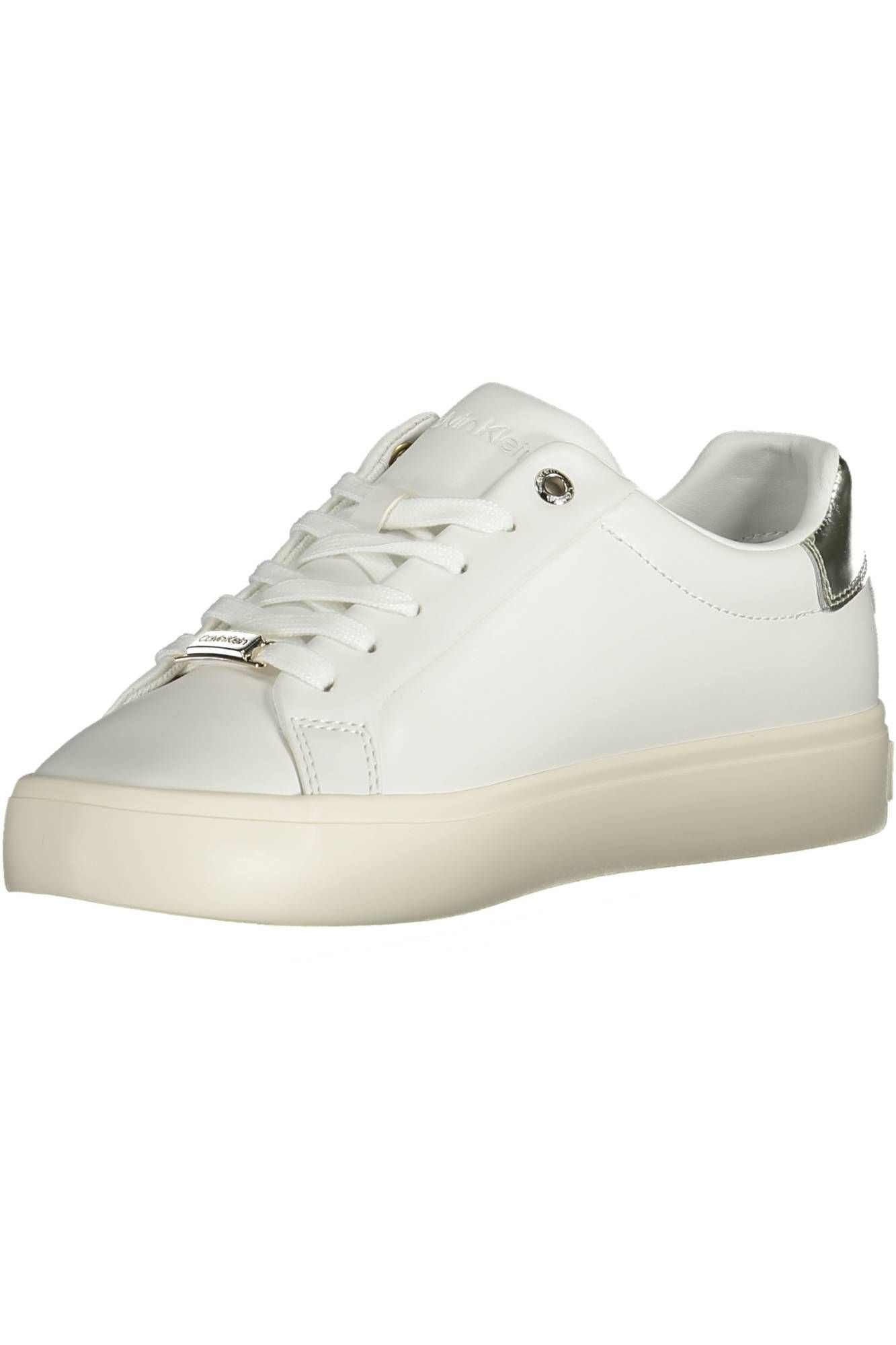 Weiße Leder Damen Sneaker